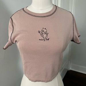 Raising Hell Cropped Tee